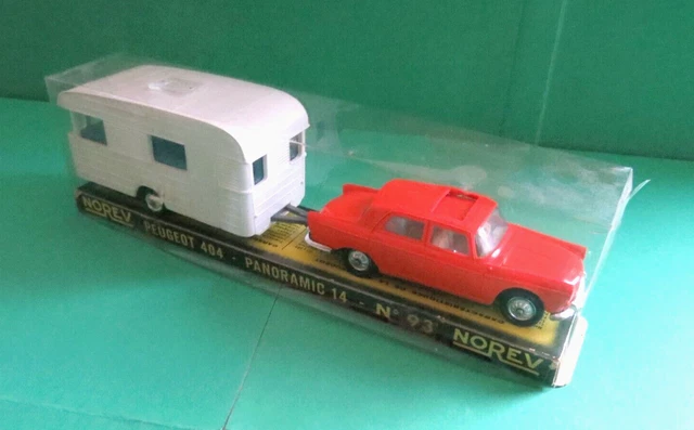 Norev France 1/43 réf 93 : Coffret Peugeot 504 & sa caravane