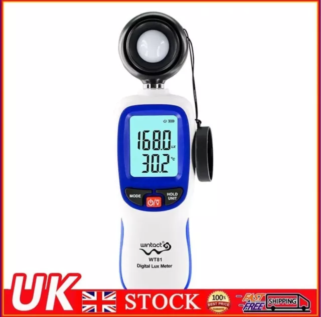 Backlit Digital Light Meter Luxmeter Lux/FC Luminometer Photometer (W81)