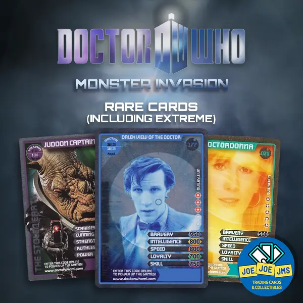 BBC Dr Doctor Who Monster Invasion RARE Cards incl. Extreme - Pick!