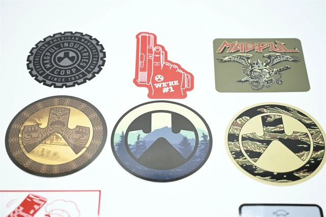 Magpul Logo (9) Sticker Logo/Logo Decal Set Mapul Sling Mbus Shot Show 2022 Rare 2