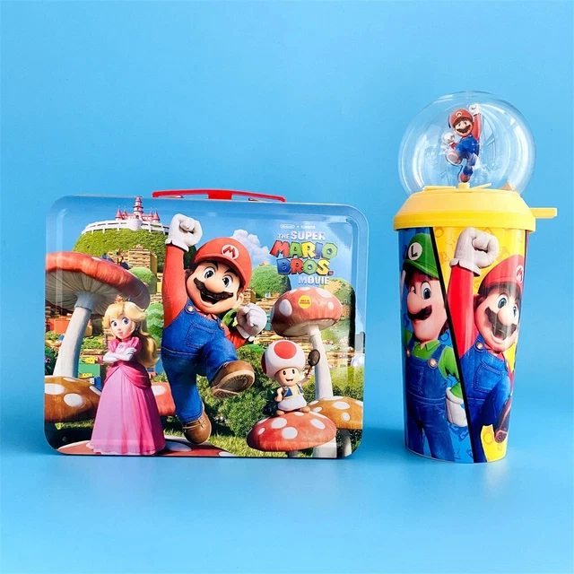 THE SUPER MARIO BROS. MOVIE Tin Box Popcorn Bucket & Rotary Cup