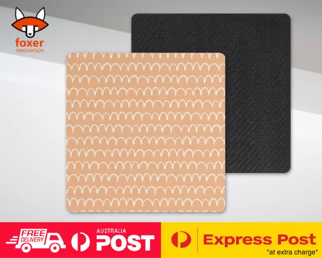 Coaster Coffee Drinking Mat|Orange Scribble Pattern 44