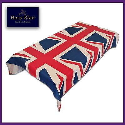 Great Britain Union Jack Flag Textile 6x5ft Table cloth Vintage Made In UK
