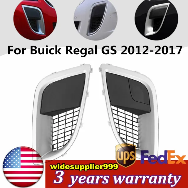For Buick Regal GS 2012-2017 15 16 Front Left Right Fog Light Grille Cover Frame