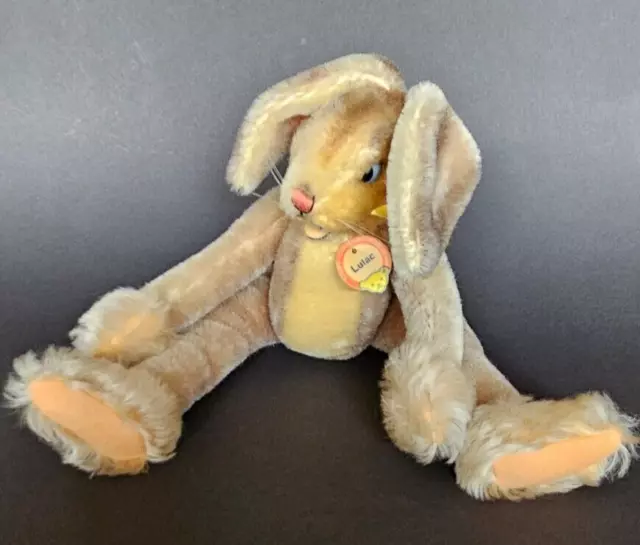 Alter Steiff Hase Lulac 50cm Original incl. Knopf, Brustanhänger, 4343.00