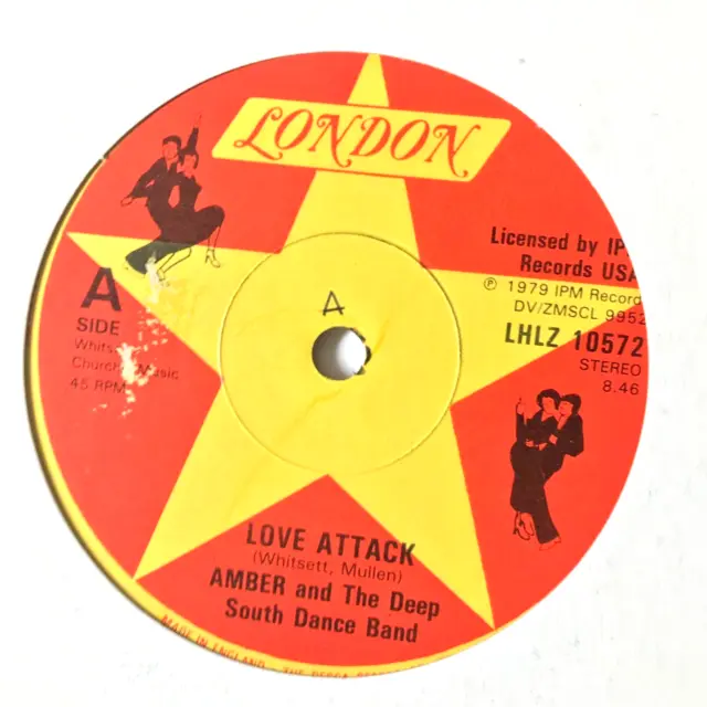 AMBER  DEEP SOUTH DANCE BAND - Love Attack 12" Vinyl  1979 Disco Funk