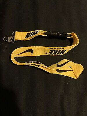 Nike Lanyard Detachable Keychain iPod Camera Strap Badge ID Yellow