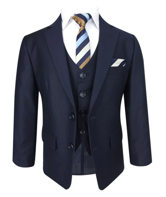 Abiti blu italiano ragazzi bambini ballo di nozze formale blu scuro festa abito blu scuro