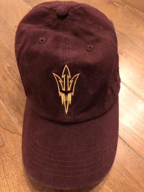 ASU Forks Top Of The World Hat  YOUTH Hook N Loop Arizona State Adjustable Cap