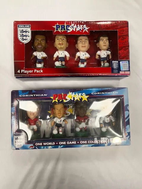 2x England 4 packs - Corinthian Prostars Football Figures - England - Bundle