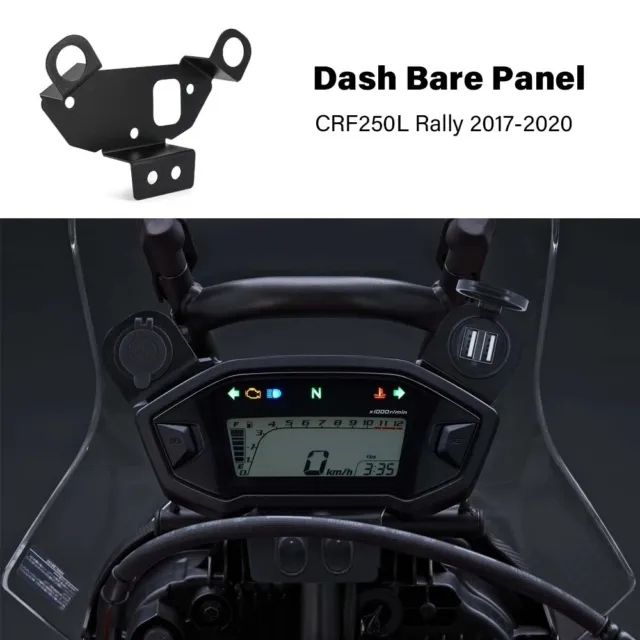 Dash Bare Panel For HONDA CRF250L 250 L Rally Instrument USB Charger Bracket