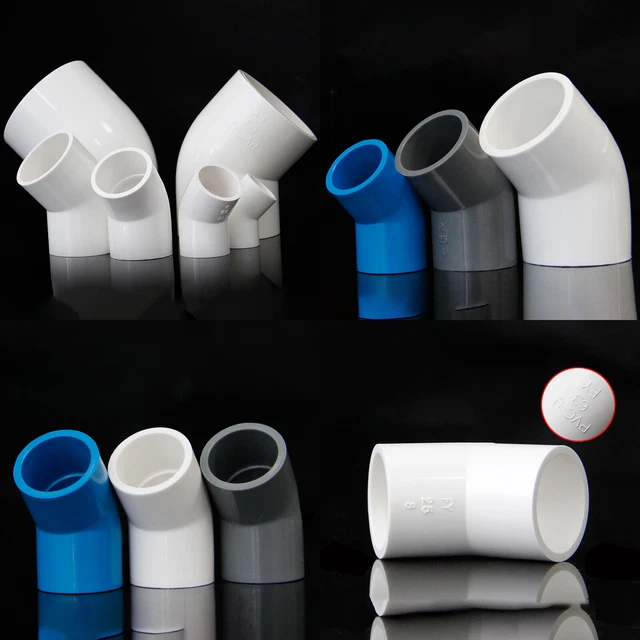 PVC ELBOW 45 Degree Pressure Fittings Adhesive Water Pipe Fitting ID