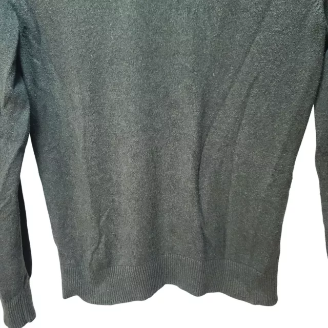 Tommy Hilfiger Cashmere Blend Gray V-Neck Long Sleeve Pullover Sweater Men S 3