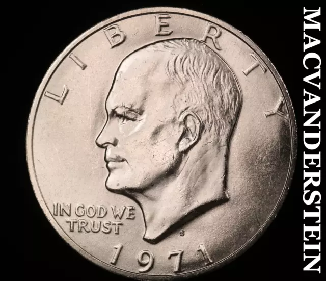 1971-S Silver Eisenhower Dollar - Choice Gem Brilliant Uncirculated  #U4339