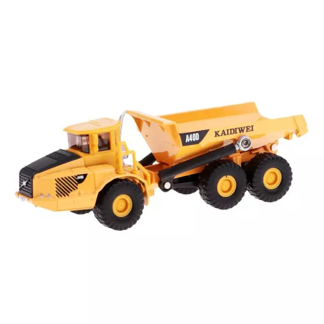 1/87 Scale Alloy Diecast Mini Dump Truck Construction Vehicle Model Toy Gift