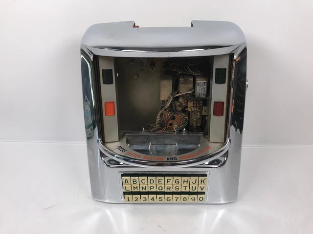 Seeburg V-3WA Wall-O-Matic Remote 200 Select Jukebox Chrome Wallbox (As Is)