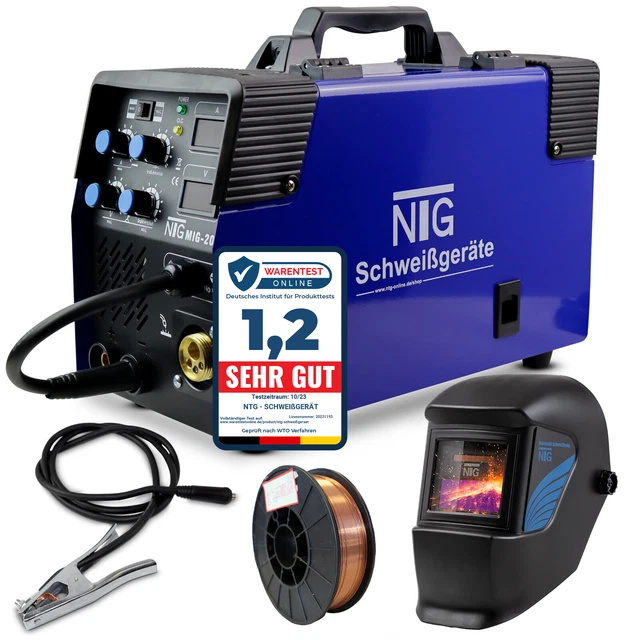 Produktbild von HZXVOGEN MIG-MAG-Schweißgerät HVM200 – 200A, IGBT, Gaslos, 220V, 5,1kVA, 2 Jahre Garantie
