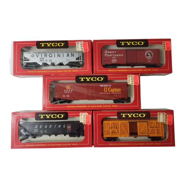Vtg TYCO 5 Piece Train Set Mixed Lot Missouri Pacific N.O.T.&M 54117 El Capitan