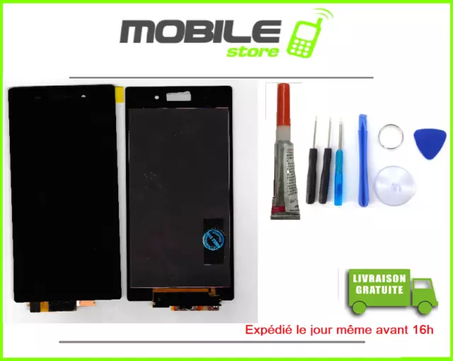 VITRE TACTILE + ECRAN LCD Pour Sony Xperia Z1 L39h AVEC OUTILS + COLLE