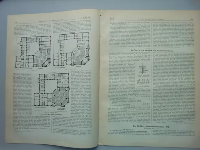 1896 29 Kirchenbau Berlin Gewerbeausstellung Schiffshebewerk Henrichenburg 2