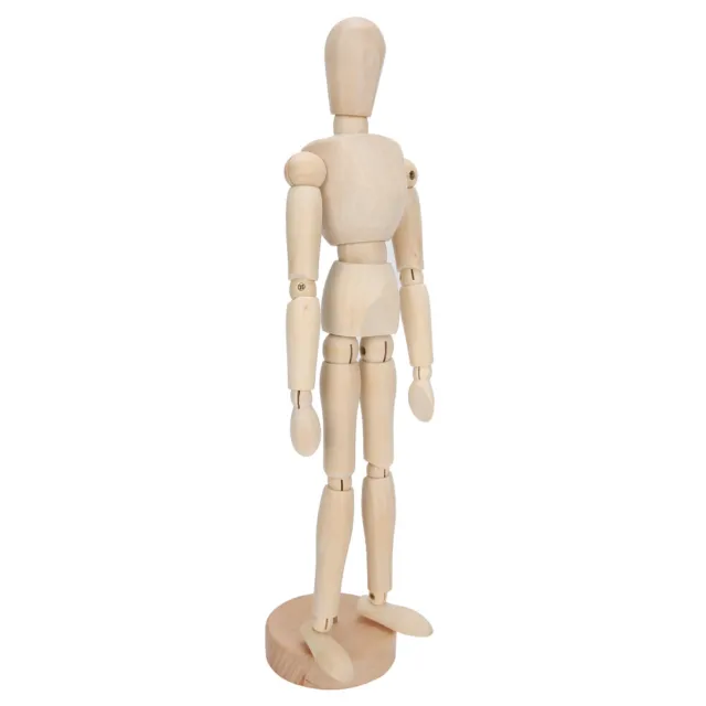 Wooden Human Figure Model Toy Movable Limbs Puppet Art Sketch Model Decor VIS