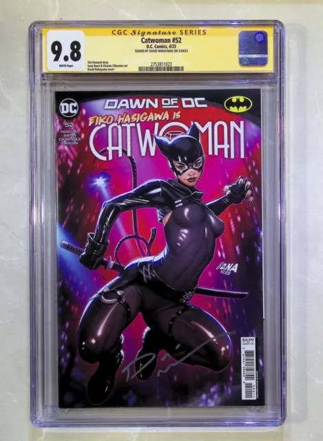 Catwoman #52 (2023 DC Comics) Signed David Nakayama Variant CGC 9.8