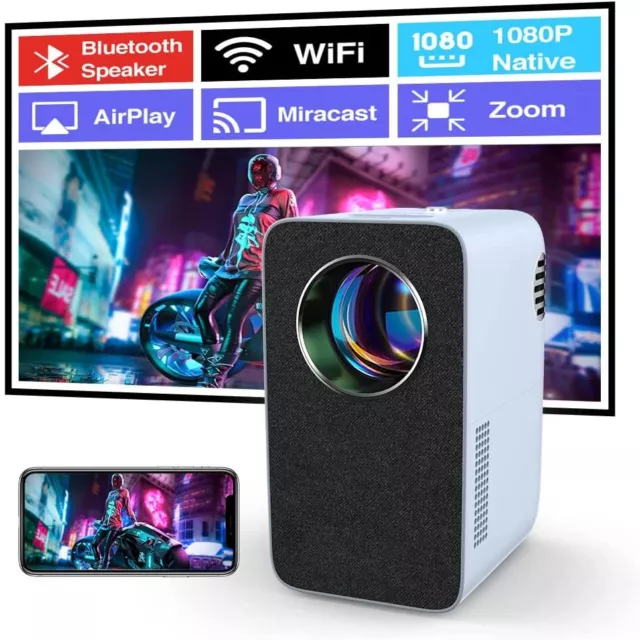 LED LCD Smart Home Theater Projector Wifi Native 1080P Wireless Mini Proyector