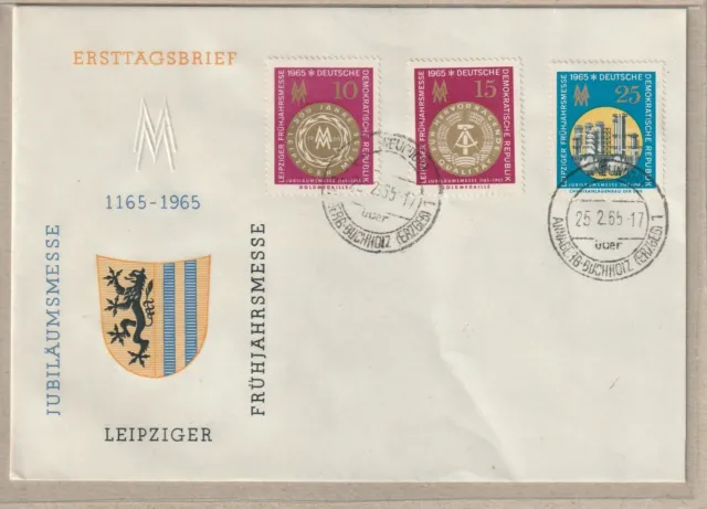 Ersttagsbrief - "Jubiläumsmesse Leipziger Frühjahrsmesse 1165-1965" Marken