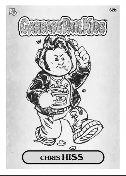 NFT-Topps-GPK-Garbage Pail Kids-Original Art- Chris Hiss-62b Sketch- #29/36
