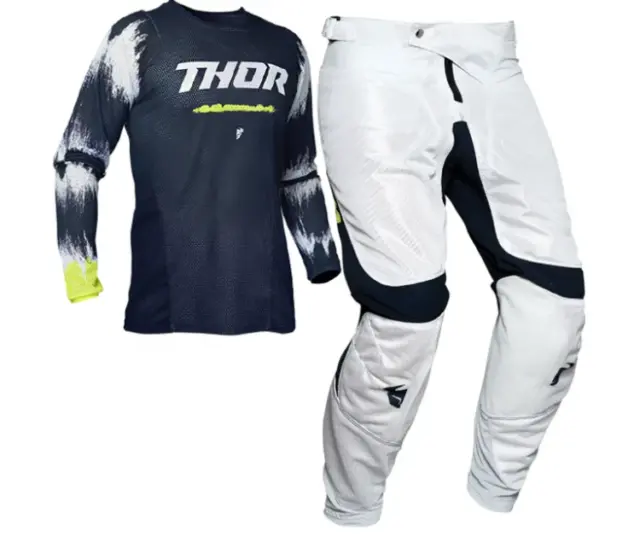 Thor Pulse Air RAD Motocross MX Offroad Race Gear Midnight White Kids Youth