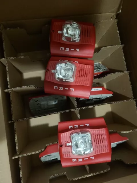 System Sensor P2R Horn Strobe - Red Lot Of 8