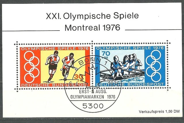 DEUTSCHE BUNDESPOST 1976 Olympische Sommerspiele, Montreal