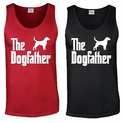 The Dog Father Mens Vest Fathers Day Gift Doggy Best Dog Dad Novelty Tank Top