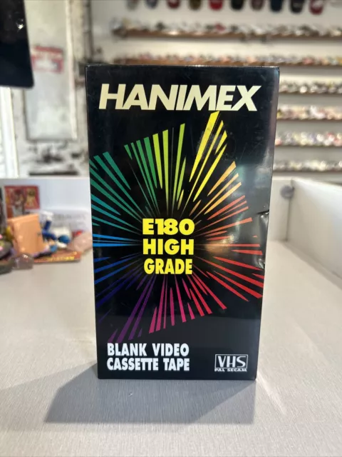 Vintage Blank Hanimex E180 High Grade VHS Tape (3 Hour) - Blank VHS Tape