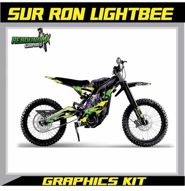 Surron Light Bee X Graphics Kit CONCRETE GREY Decals Stickers Laminated URBAN Texture Sur-ron L1E Ebike Emoto