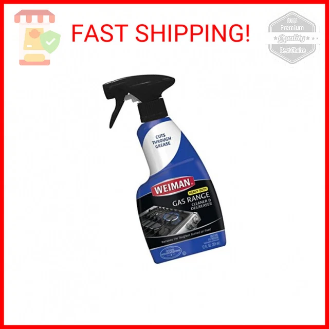 WEIMAN GAS RANGE Cleaner and Degreaser 12 Ounce Packaging May Vary