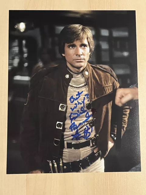 DIRK BENEDICT HAND SIGNED 8x10 PHOTO ACTOR AUTOGRAPHED BATTLESTAR GALACTICA COA