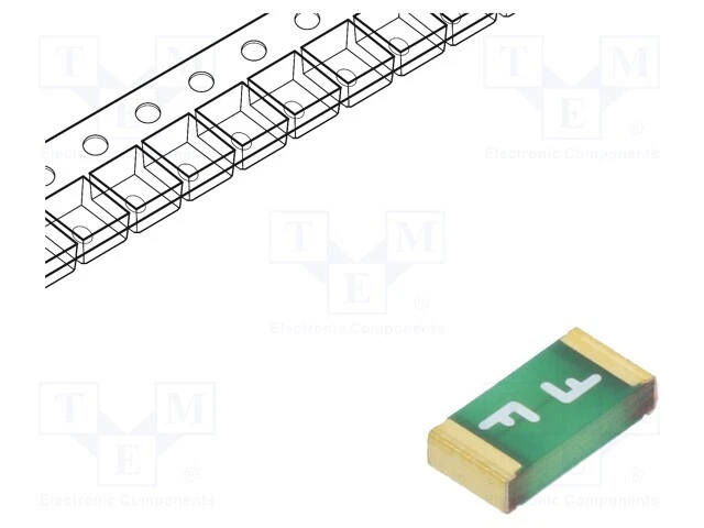 63VDC 32VAC Rapidement SMD 500mA 3,2x1,6mm Sécurité : Schmelz