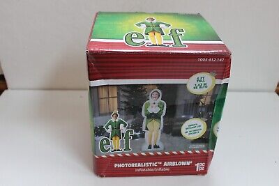 Gemmy Photorealistic Christmas Airblown Inflatable Excited Buddy The Elf 6 ft...