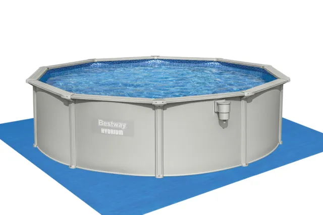 Bestway Hydrium 15ft x 48in Pool Set Above Ground Swimming Pool with Sand Filter 2