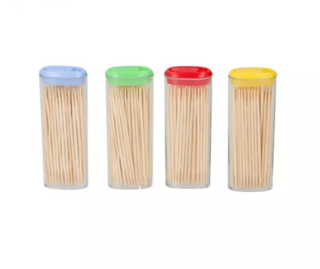 320 x Toothpicks Travel Bamboo Cocktail Sticks Skewers Wooden Buffet Olive BBQ