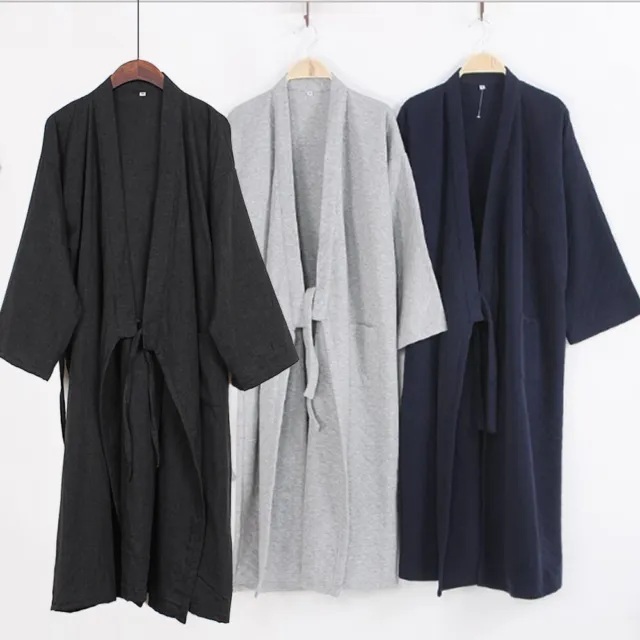 Pyjama peignoir en coton japonais kimono yukata à la mode avec ceinture