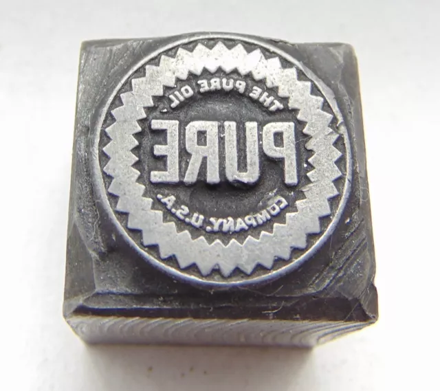 Printing Letterpress Printers Block Lead Pure Gas Oil