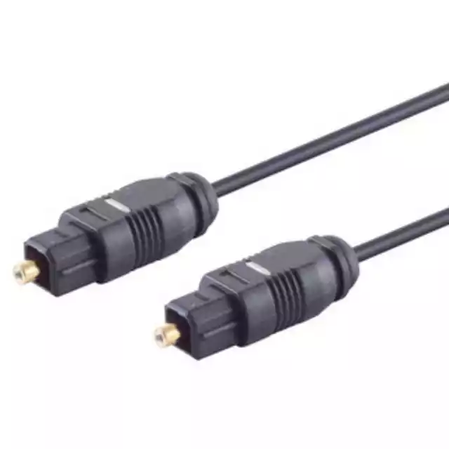 Toslink Optisches Digital Audio Kabel 2,2mm LWL HiFi Audiokabel 50cm 1,5m schwar