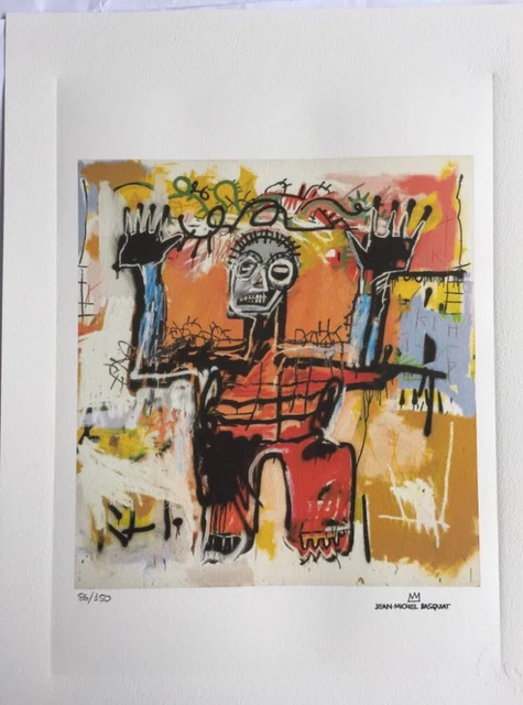 Lithographie Andy Warhol & Jean-Michel Basquiat - Signée Et Numérotée - Avec COA