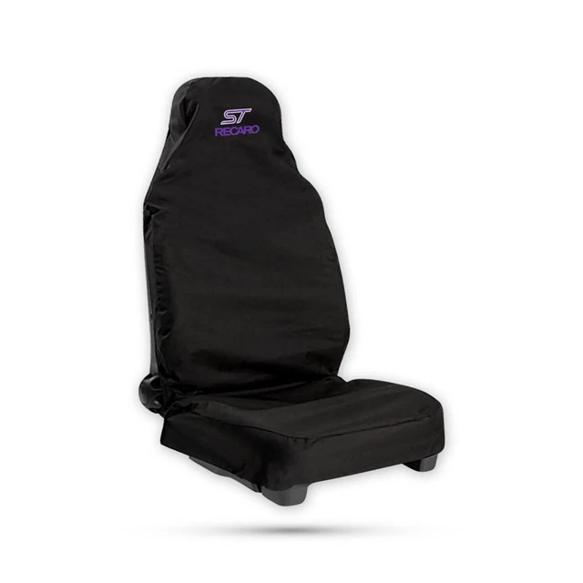 Defender Front Recaro Bucket Seat Cover For Ford Focus ST MK2 MK3 – Black, Waterproof, Washable