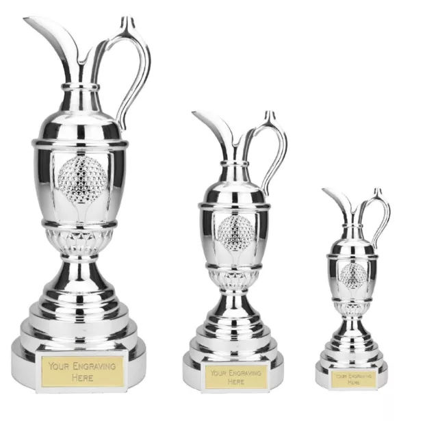 Engraved Personalised Golf Cup Claret Jug Trophy Award, 3 Sizes With Free P + P