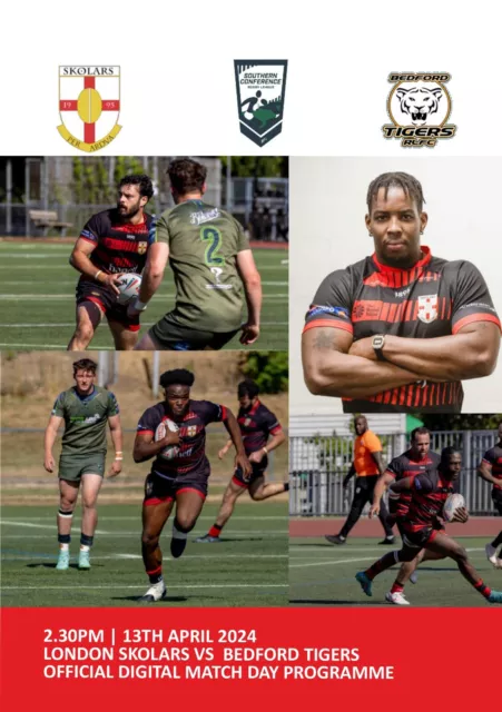 London Skolars v Bedford Tigers Rugby Saturday 13th April 2024