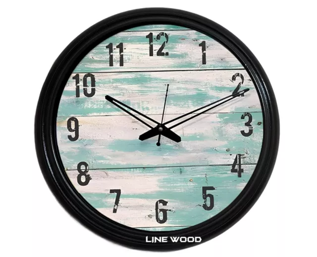 Reloj de pared de madera hecho a mano estilo vintage para decoración del...