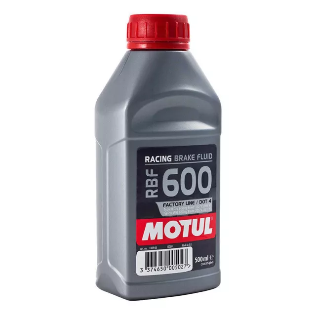 Motul RBF 600 Olio Liquido freni Racing DOT4 500ml Synt 100% Brake Fluid moto 3